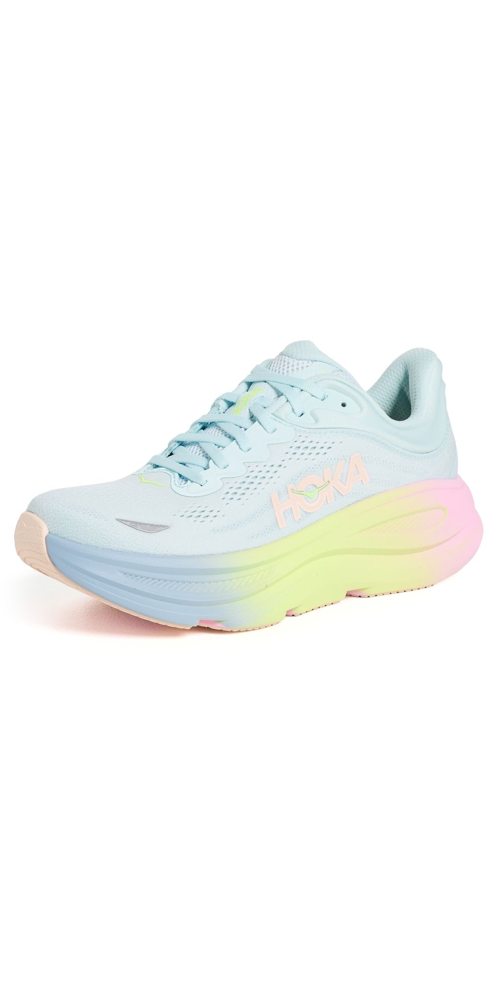 HOKA Bondi 9 Sneakers Glimmering Blue/Overcast 4.5