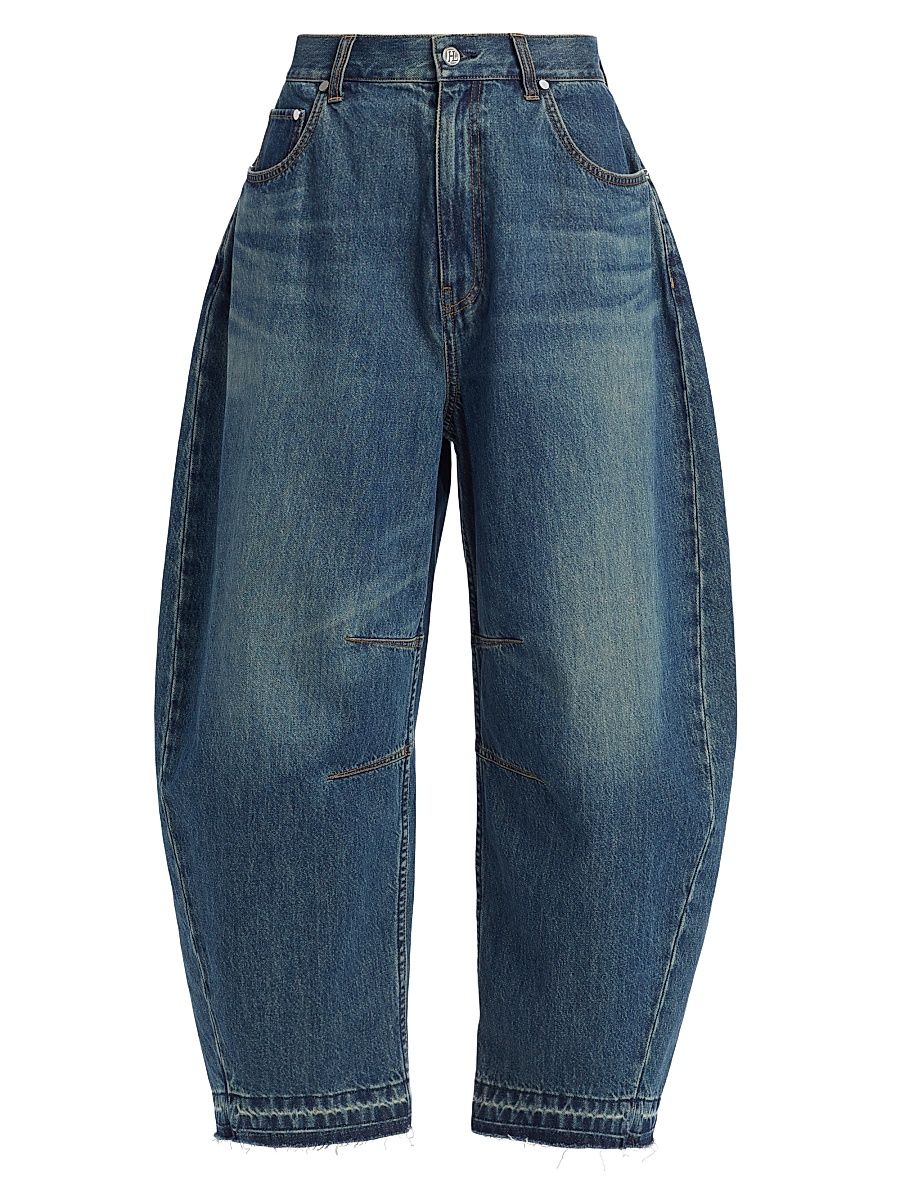 Women's Cocoon Mid-Rise Balloon-Leg Jeans - Tinted Vintage - Size 29