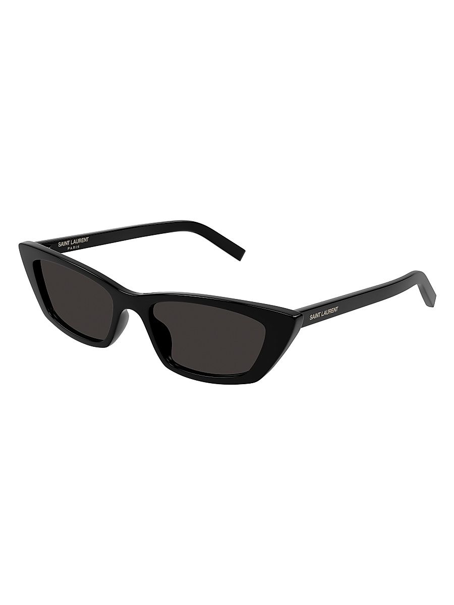 Women's Fashion Show 52MM Cat-Eye Sunglasses - Black Dark Grey