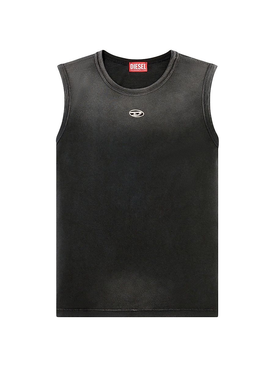 Men's Brico Logo-Embroidered Cotton Jersey Tank - Black - Size XL