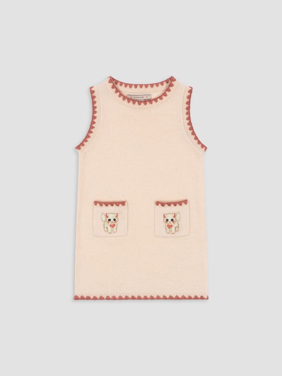 Konges Slojd Girl's Baby Girl's, Little Girl's & Girl's Collette Knit Wool Dress - Rosey - Size 5