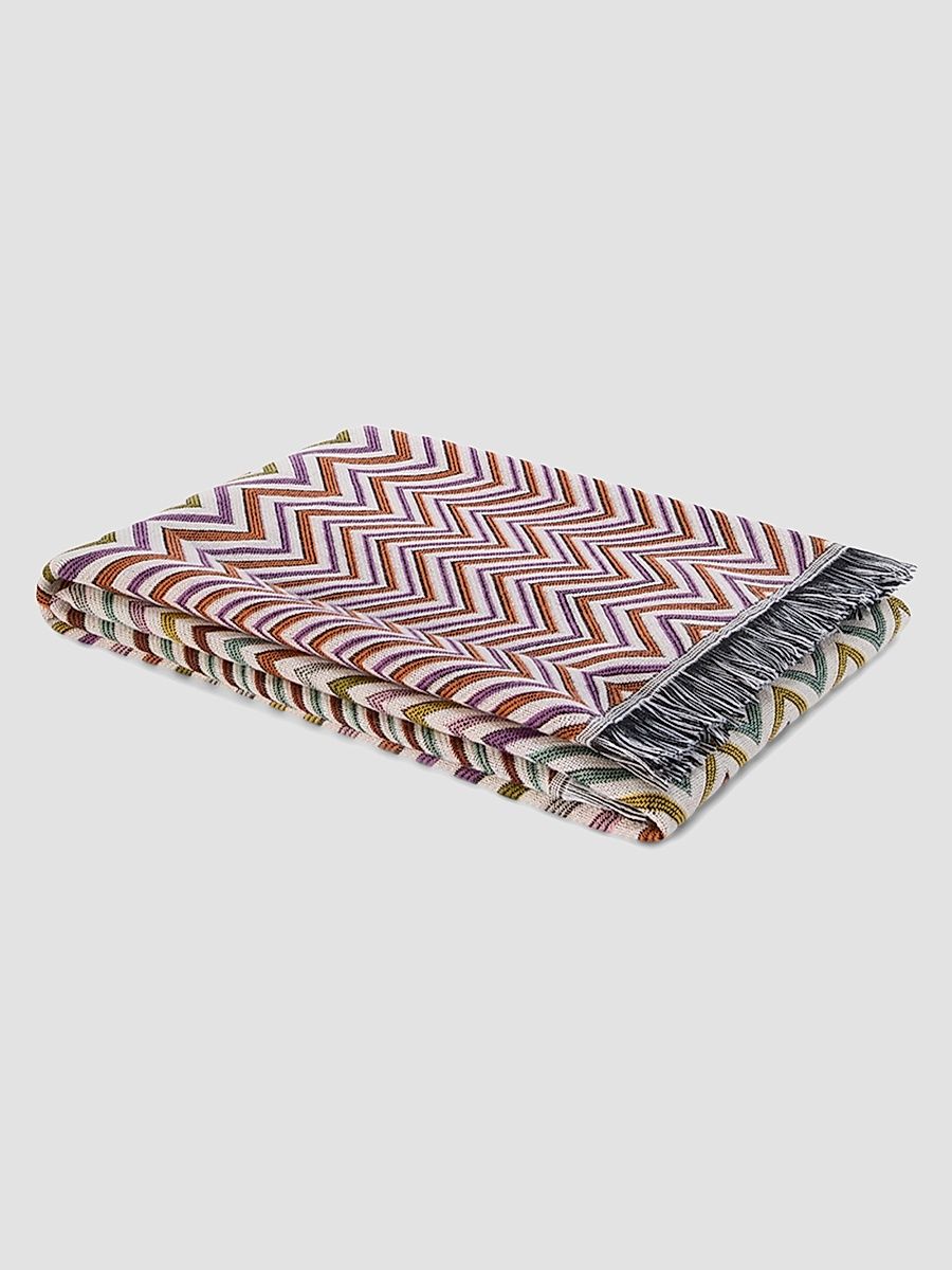 Antwan Zigzag Wool-Blend Throw - Beige Multicolor