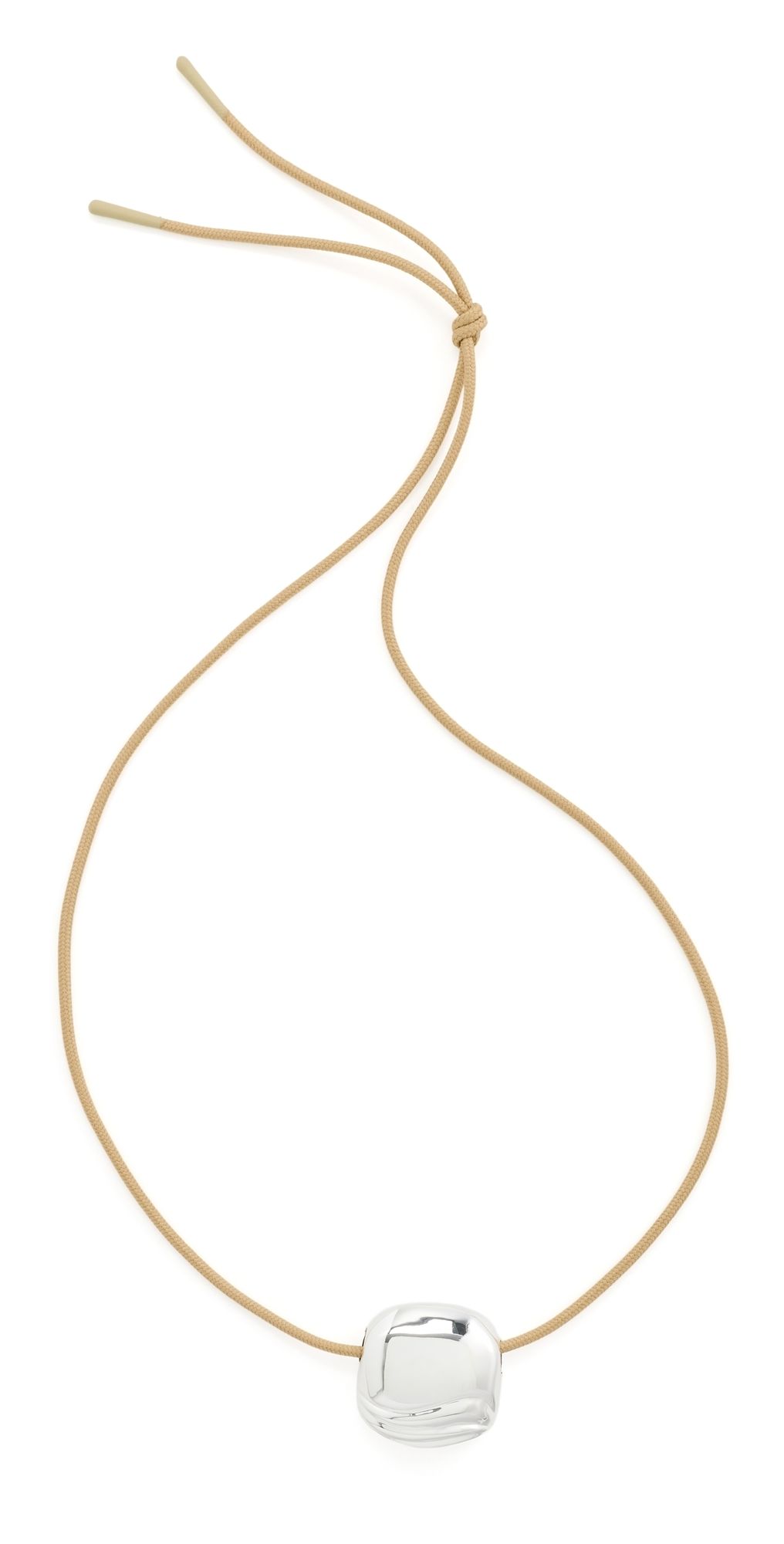 JENNY BIRD Rue Rope Necklace High Polish Silver One Size
