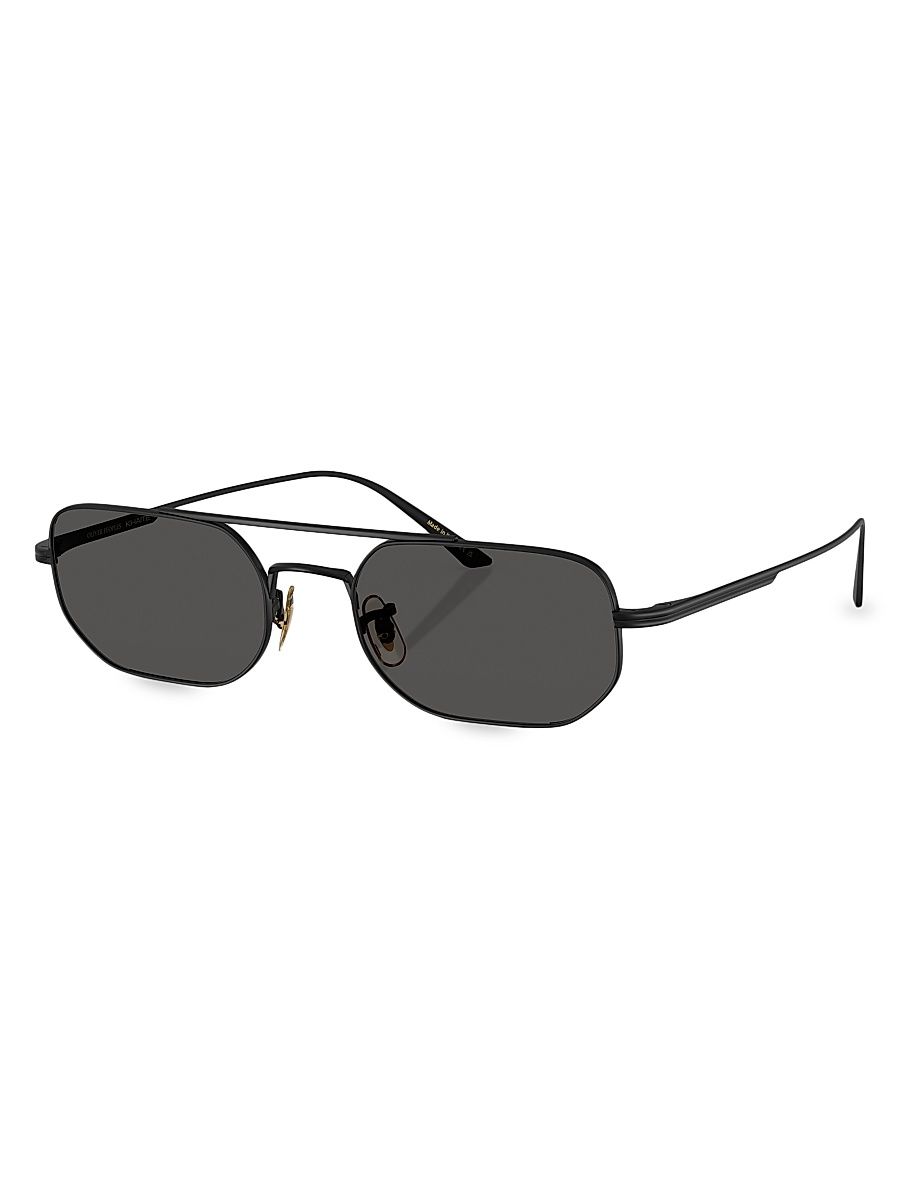 Women's Oliver People x Khaite 52MM Pillow Sunglasses - Black