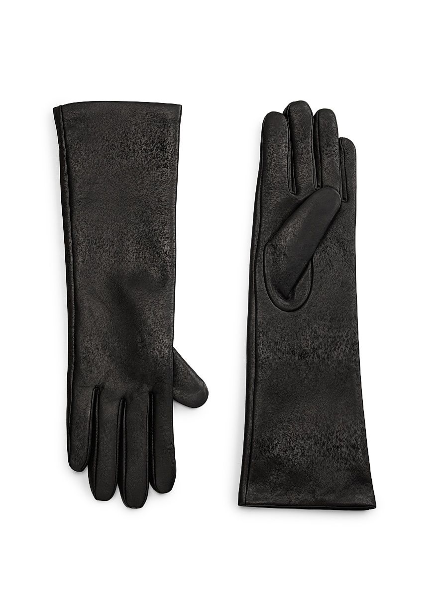 Women's Med Leather Gloves - Black - Size Small