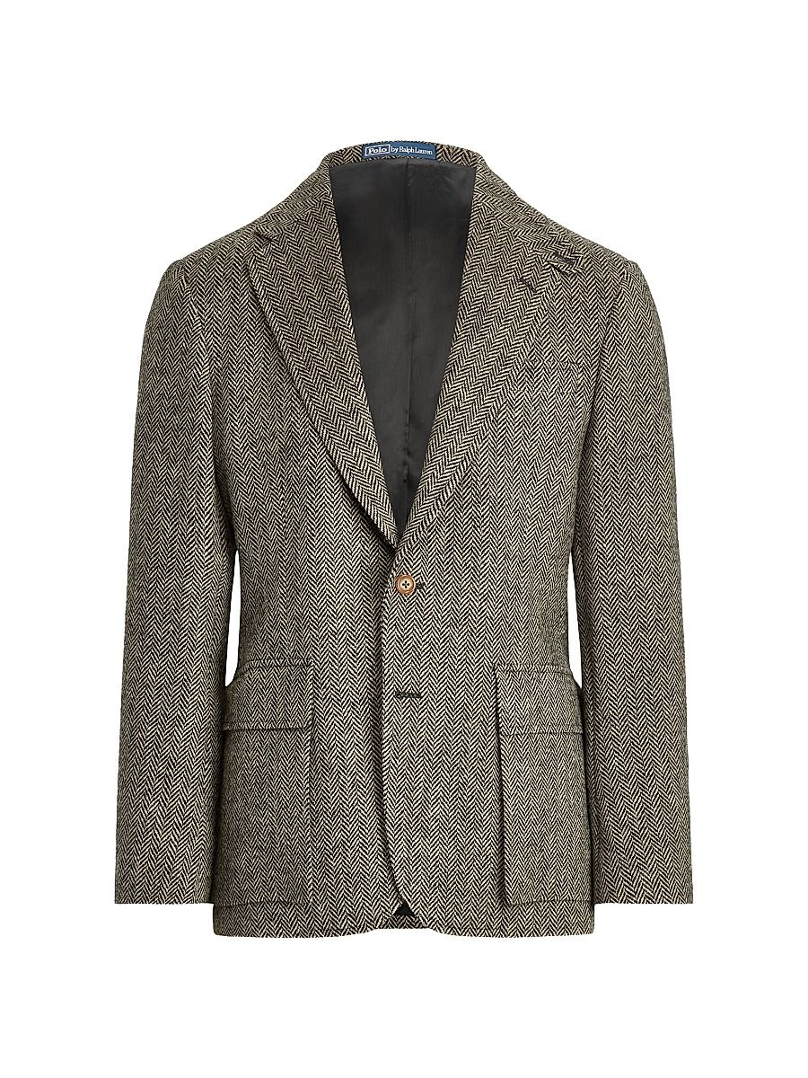 Men's The RL67 Suit Jacket - Black Cream - Size 44