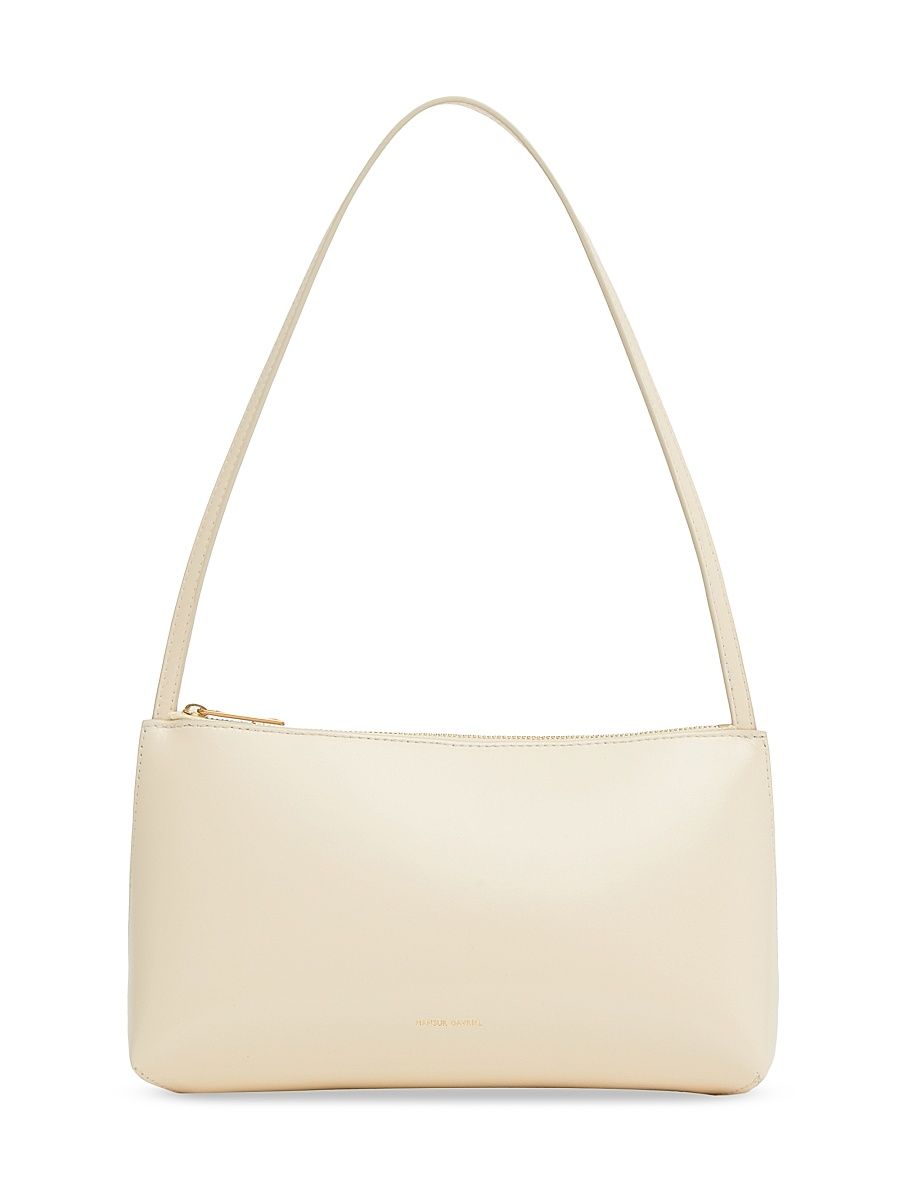 Women's Gaia Leather Shoulder Bag - Zucchero Anise