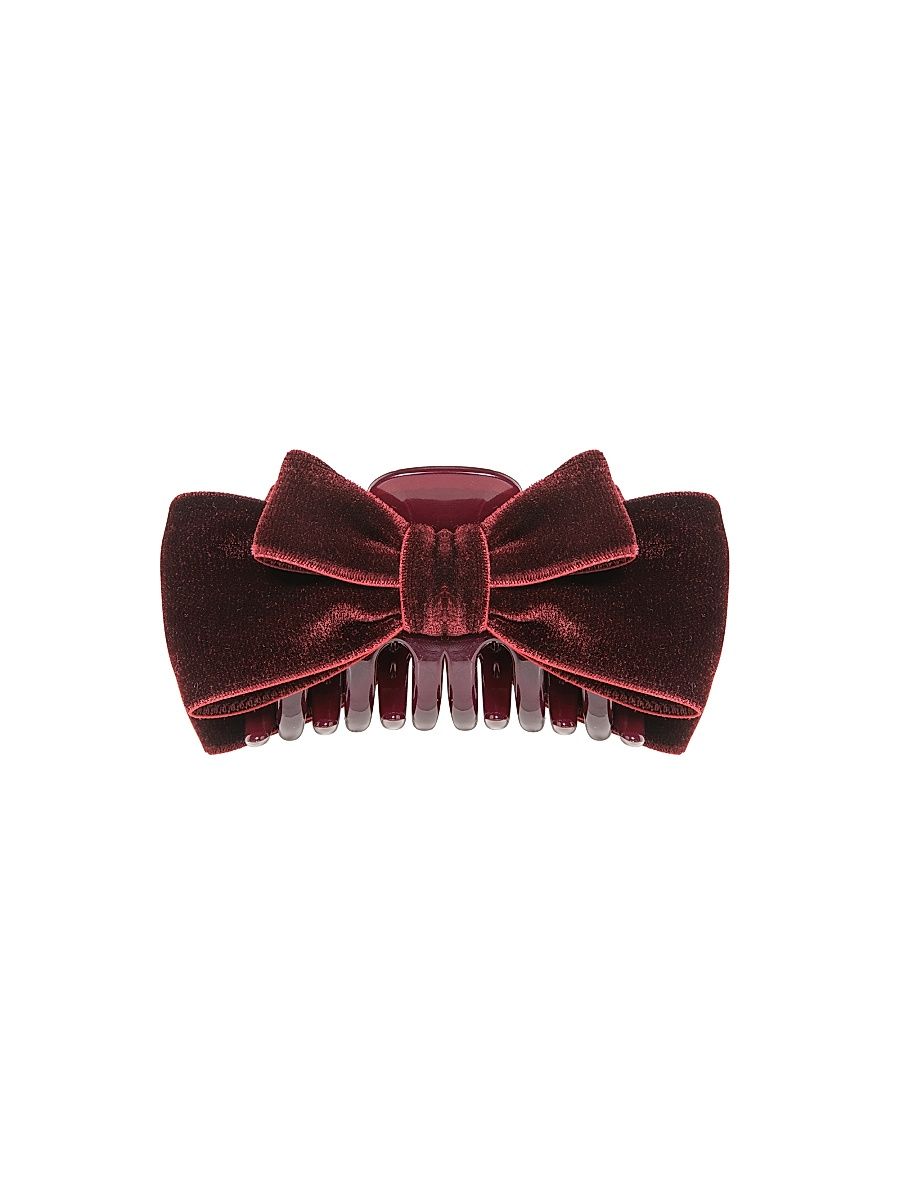 Women's Core Matilda Velvet Bow Jaw Clip - Pinot