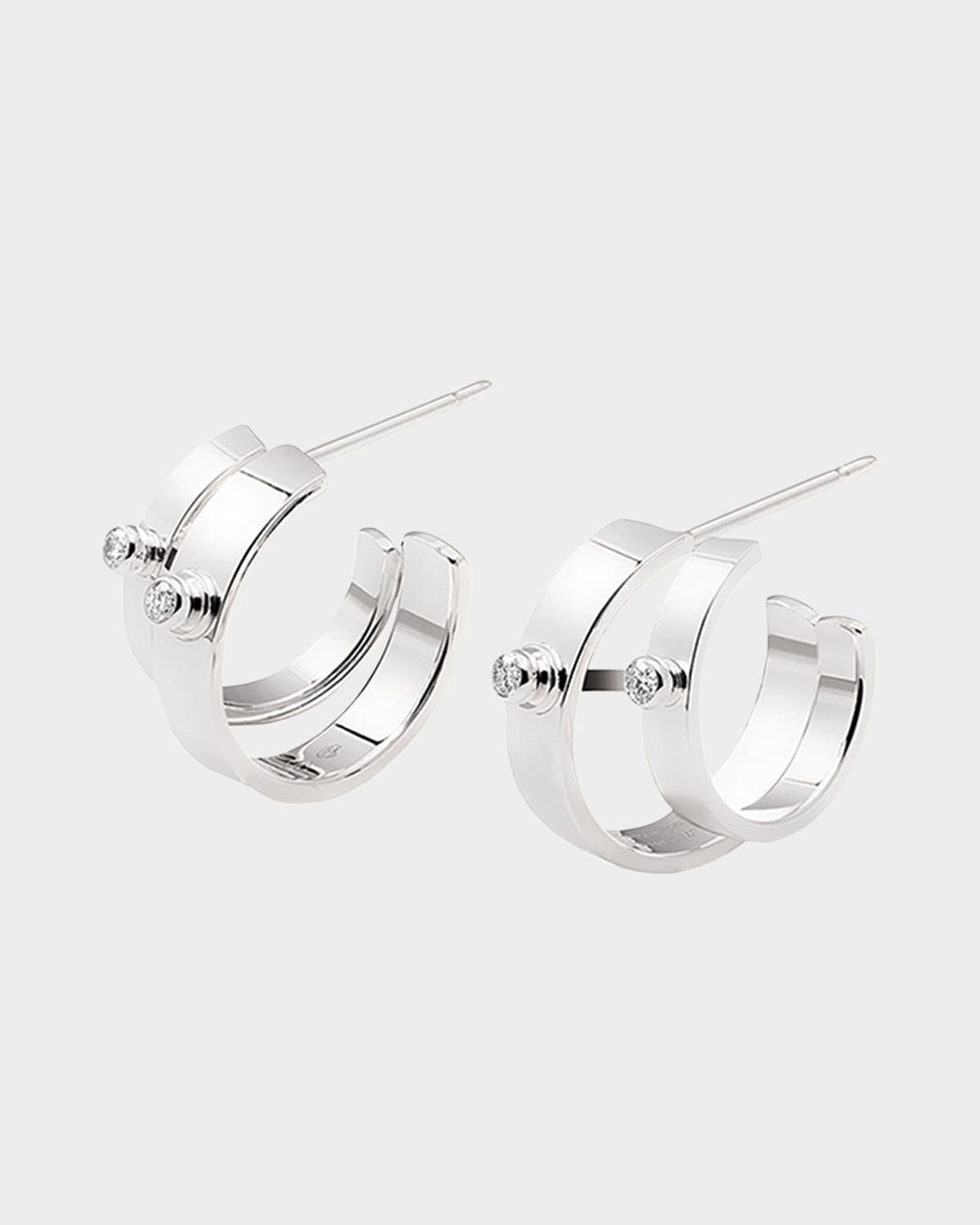 18K Monday Morning Mood Double Hoop Earrings