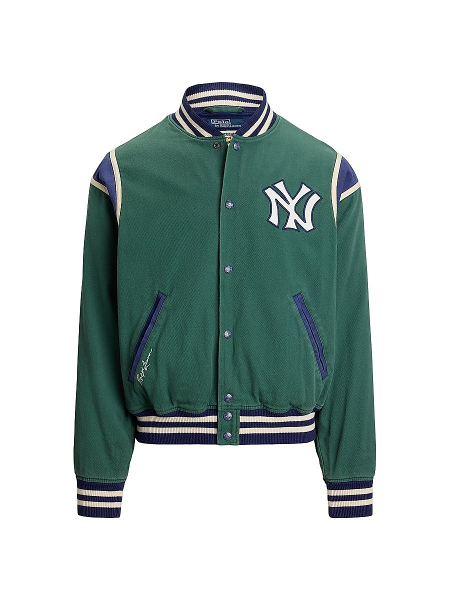 Men's Yankees Heritage Twill Bomber Jacket - Washed Forest - Size Large