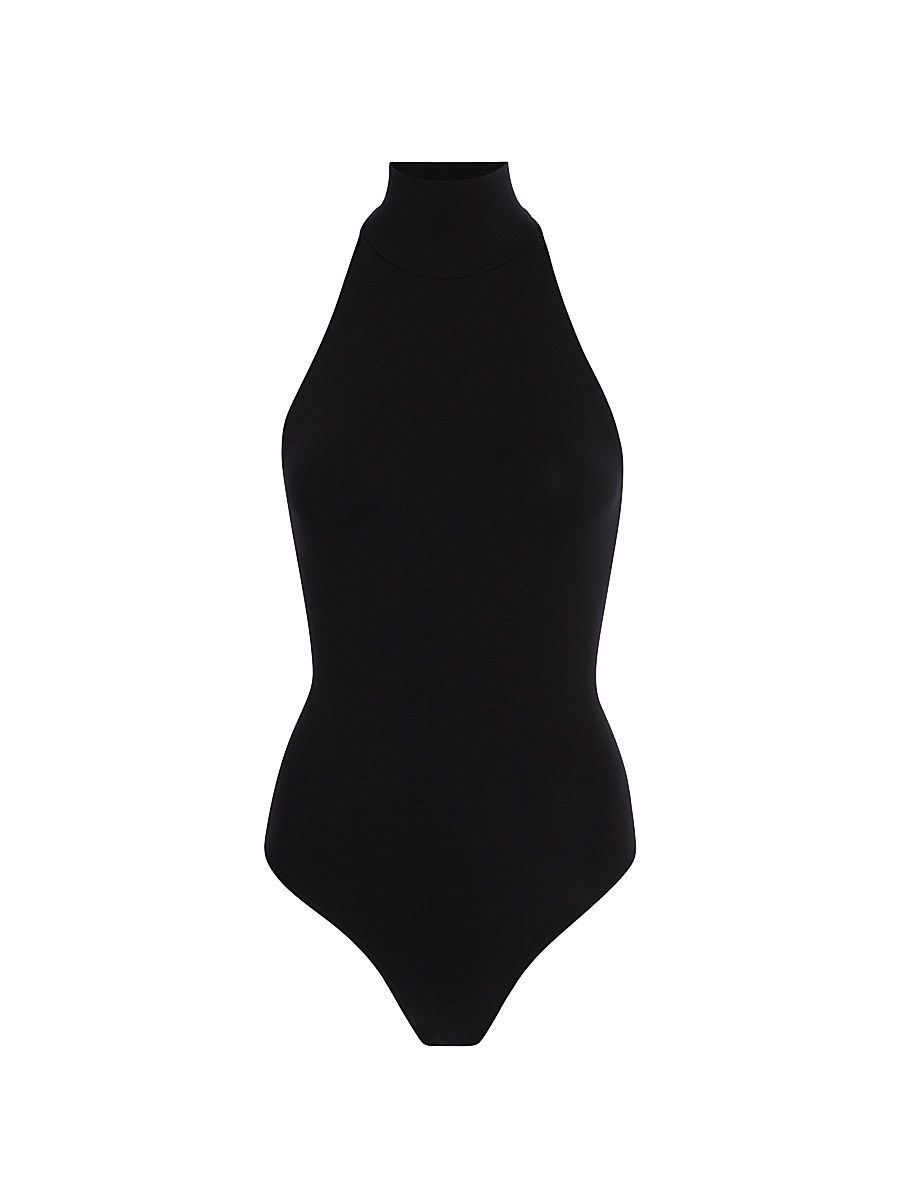 Women's Ballet Body Turtleneck Bodysuit - Black