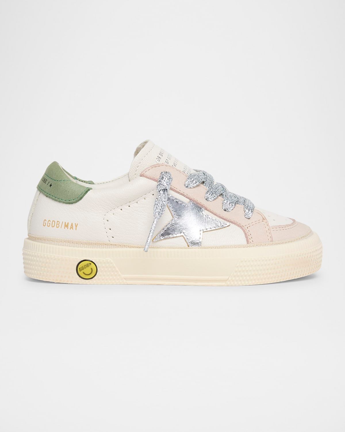 Girl & apos;s May Nappa Laminated Star Sneakers, Kids