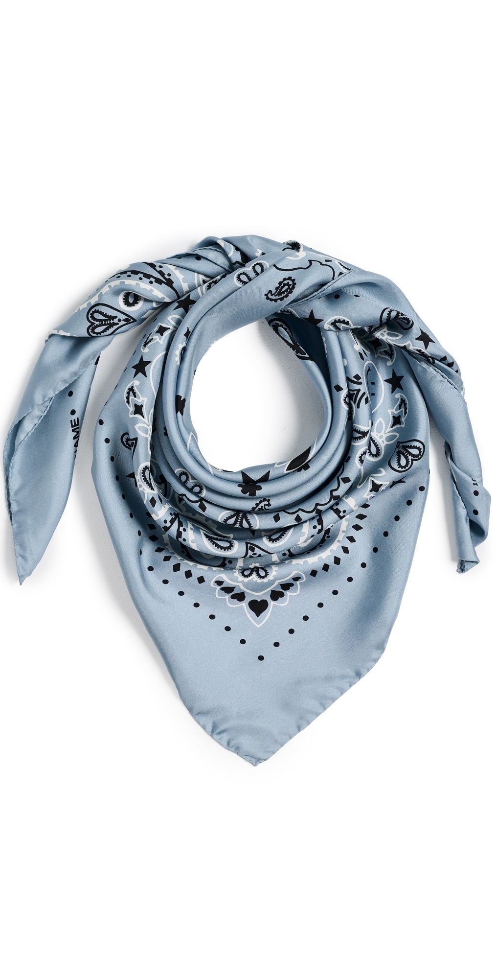 Call It By Your Name Silk Bandana Large Chambray One Size