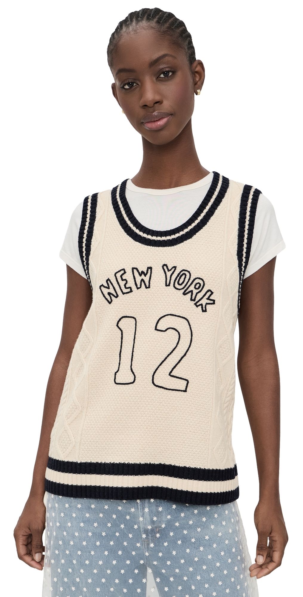 Sea Maren Knit Tank Cream XL