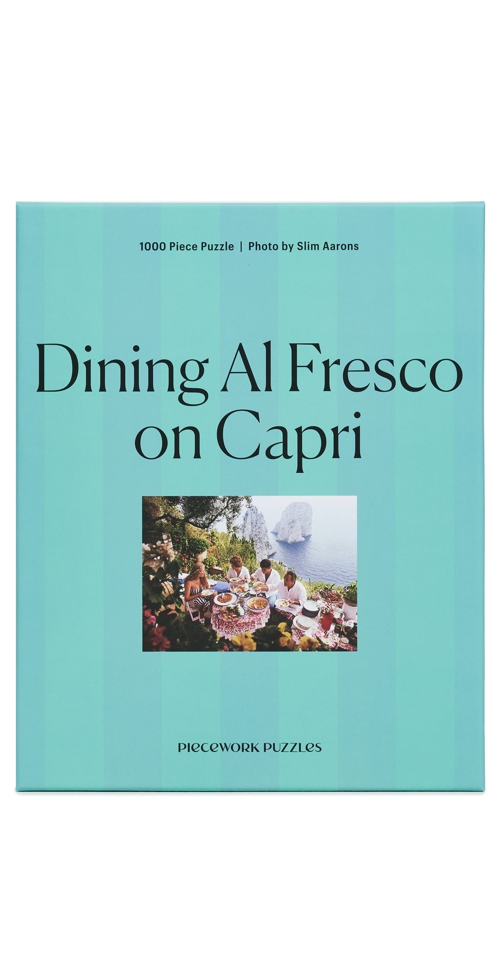 Piecework Puzzles Al Fresco On Capri Puzzle Stiped Turquoise One Size