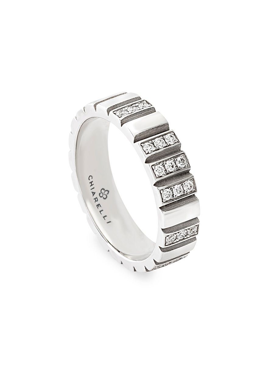 Women's Riflessi 18K White Gold & 0.29 TCW Diamond Ring - White Gold - Size 7