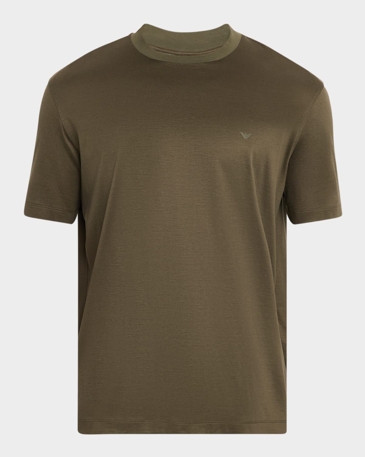 Men & apos;s Lyocell and Cotton Eagle Logo Crewneck T-Shirt