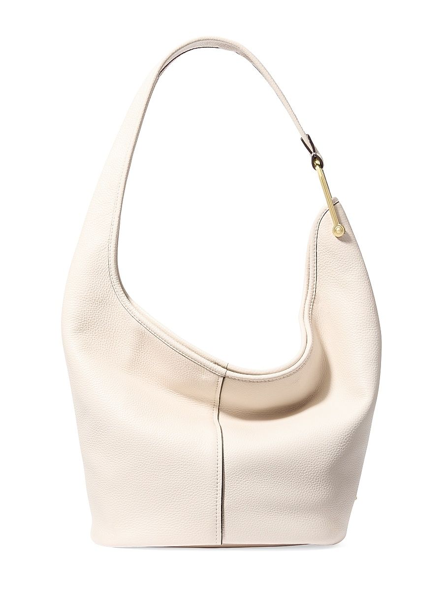 Women's Medium Sonny Leather Shoulder Bag - Optic White