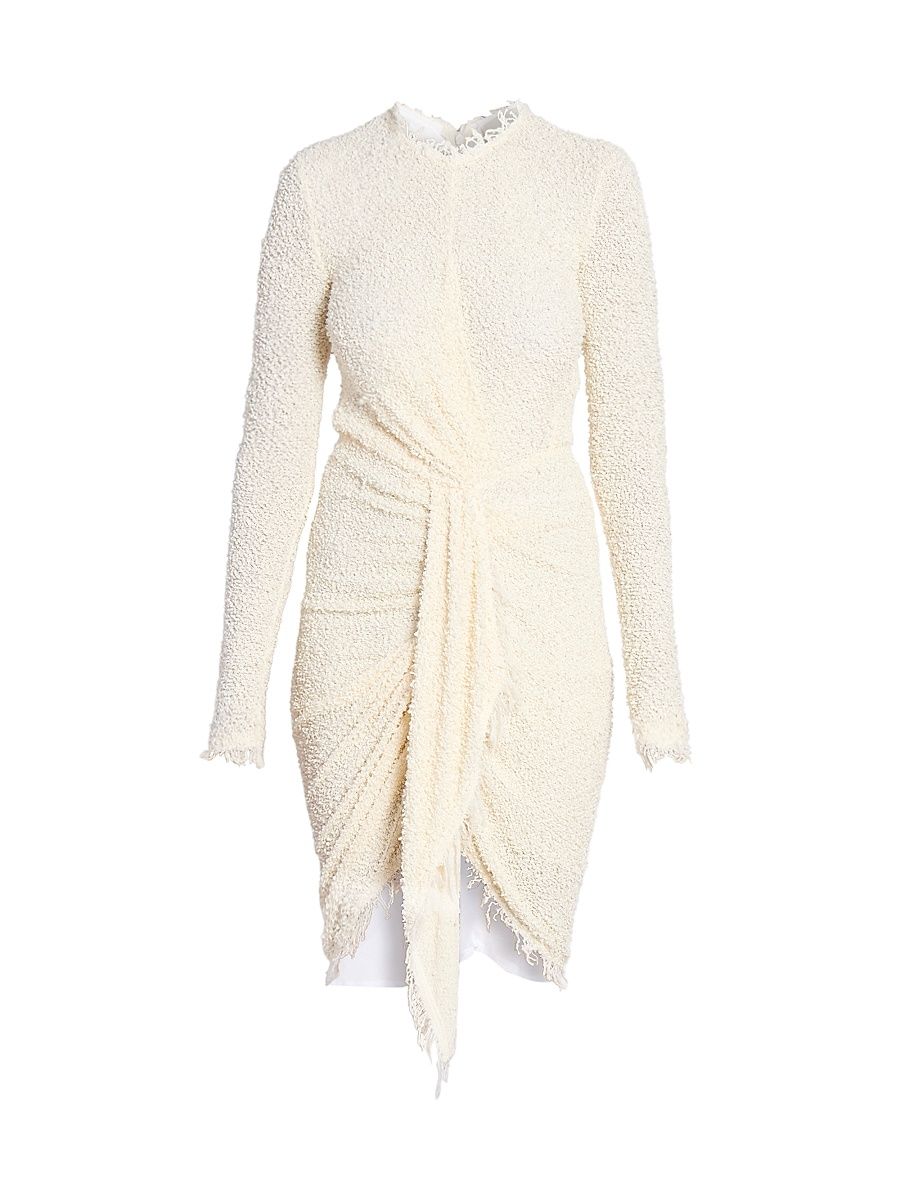 Women's Ophelie Jersey Tie-Waist Dress - Ecru - Size 6