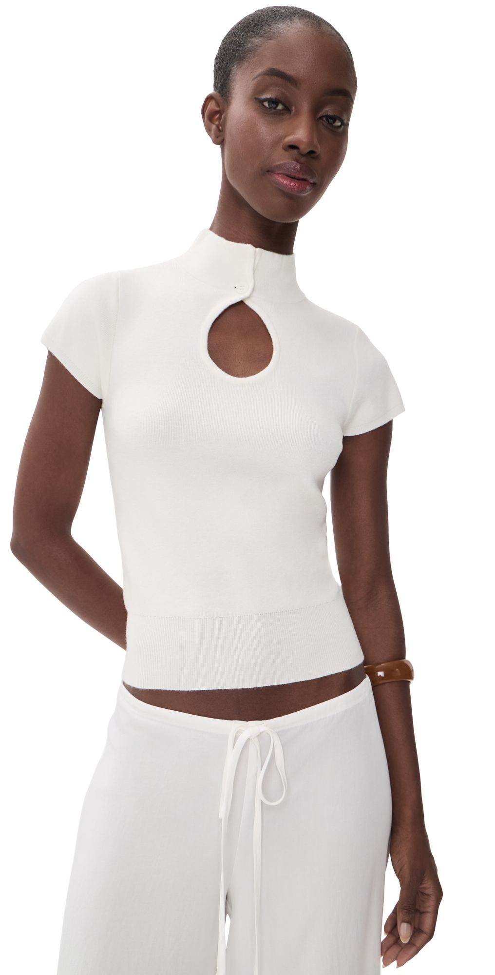 With Jéan Luci Top White M