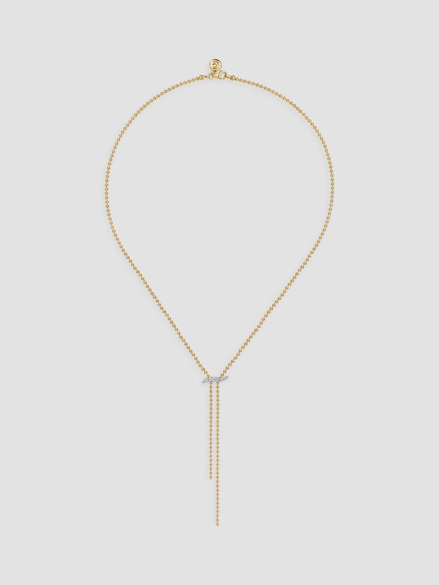 Gabriel & Co Women's Two-Tone 14K Gold & 0.41 TCW Diamond Lariat Necklace - Yellow Gold