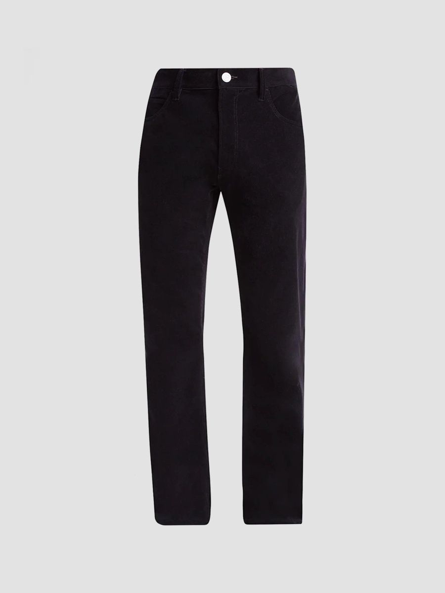 Giorgio Armani Men's Corduroy Five-Pocket Straight Trousers - Dark Purple - Size 30