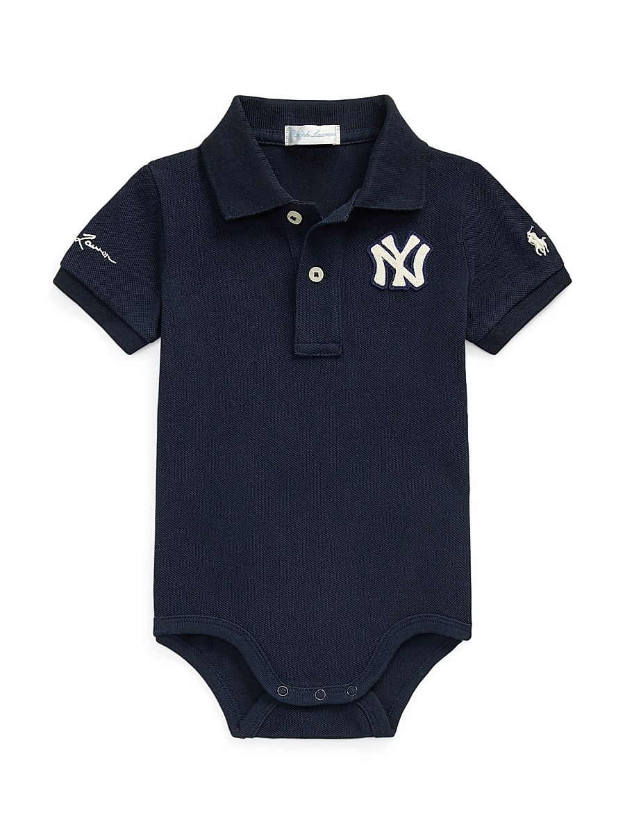 Baby Boy's Ralph Lauren x MLB Polo Bodysuit - Aviator Navy - Size 9 Months