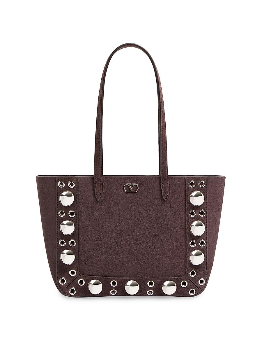 Women's Nellcôte Mini Suede Shopping Bag - Brown