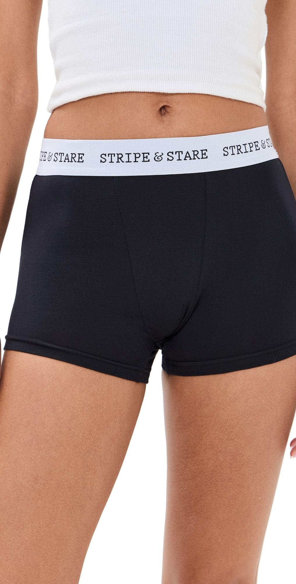 Stripe & Stare Women's Boxers Black S