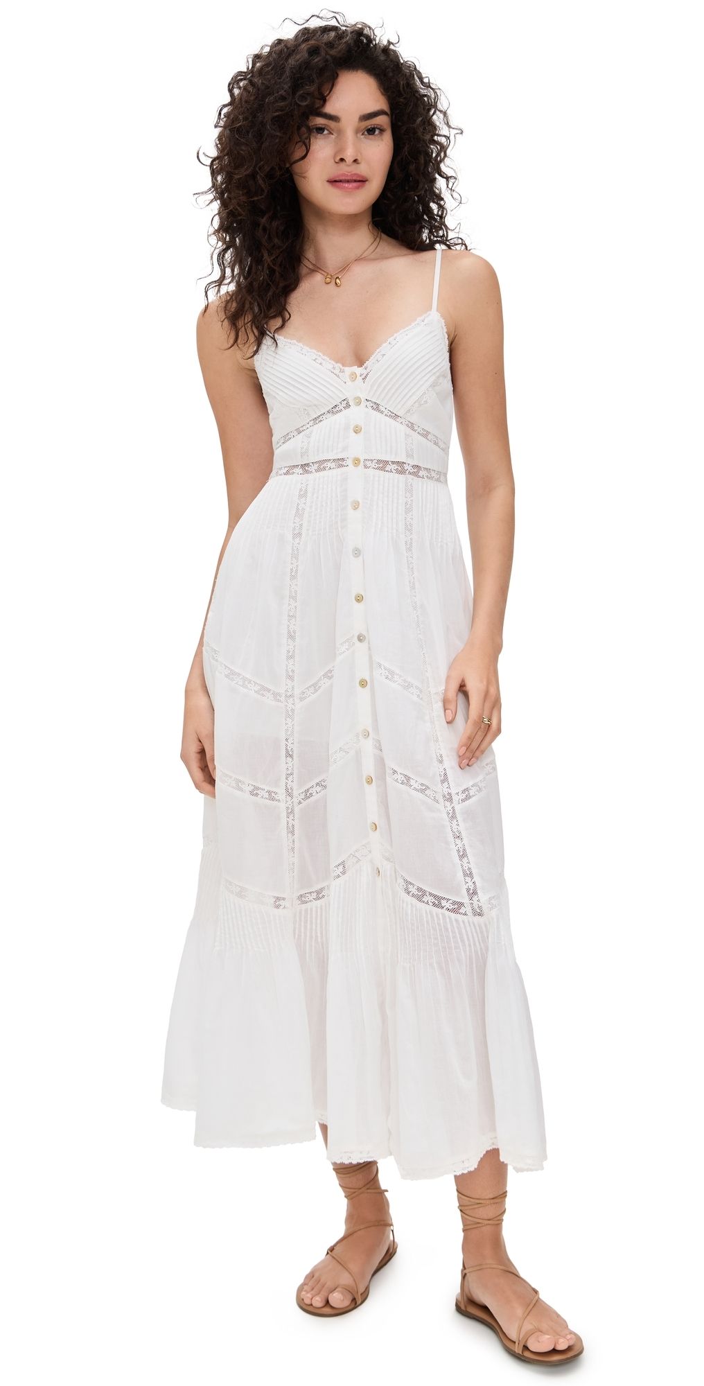 LoveShackFancy Esilda Dress True White 00