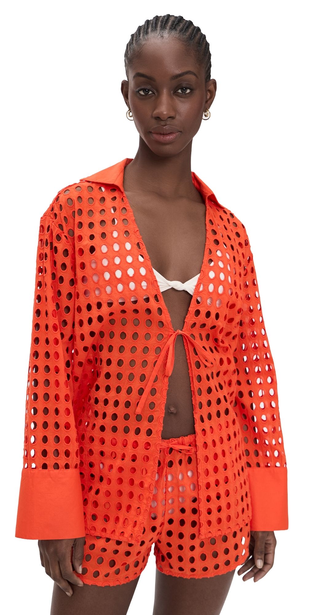 Solid & Striped The Jaclyn Tunic Habanero XL