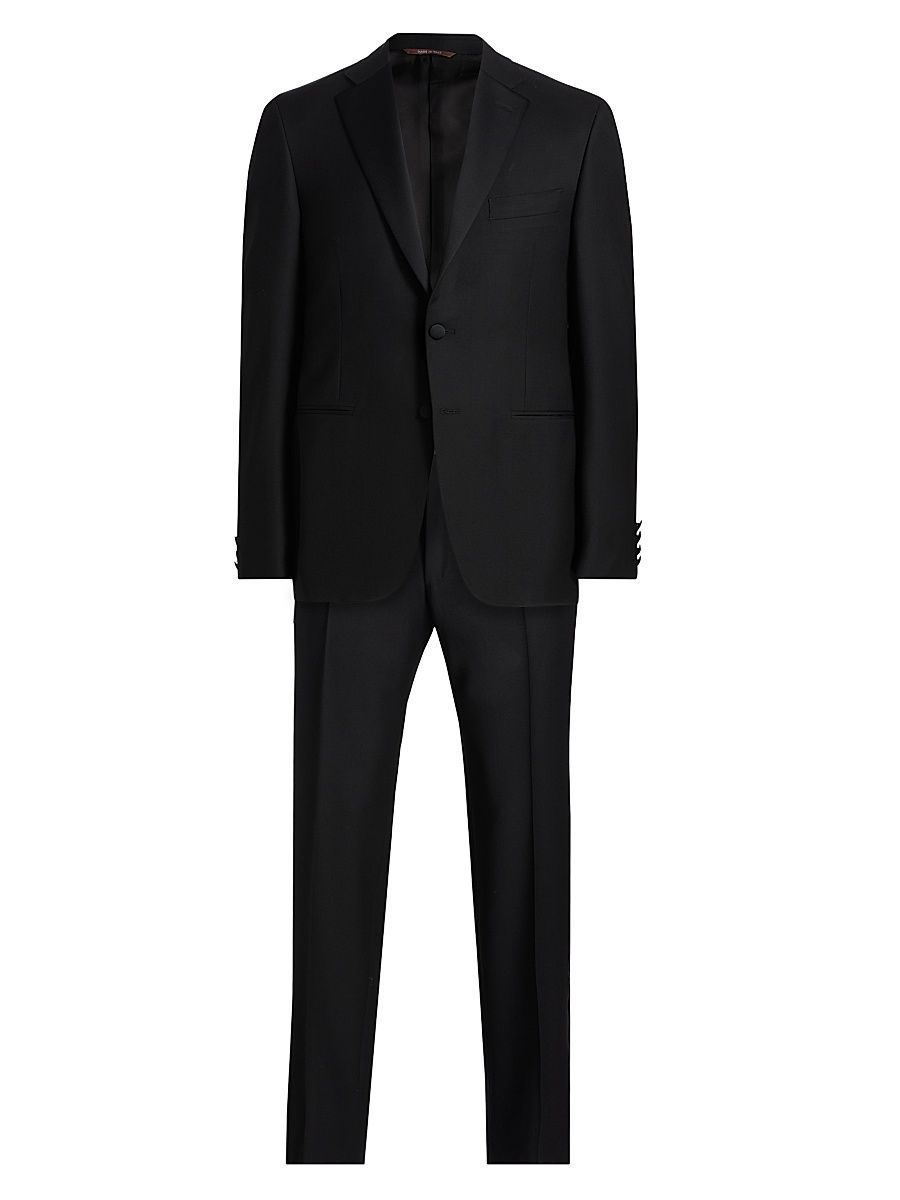 Men's Wool Notch Tuxedo - Black - Size 38
