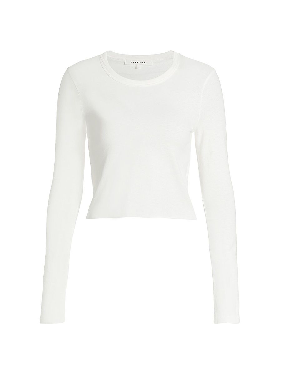 Women's Cotton Baby-Fit Tee - Natural White - Size Large