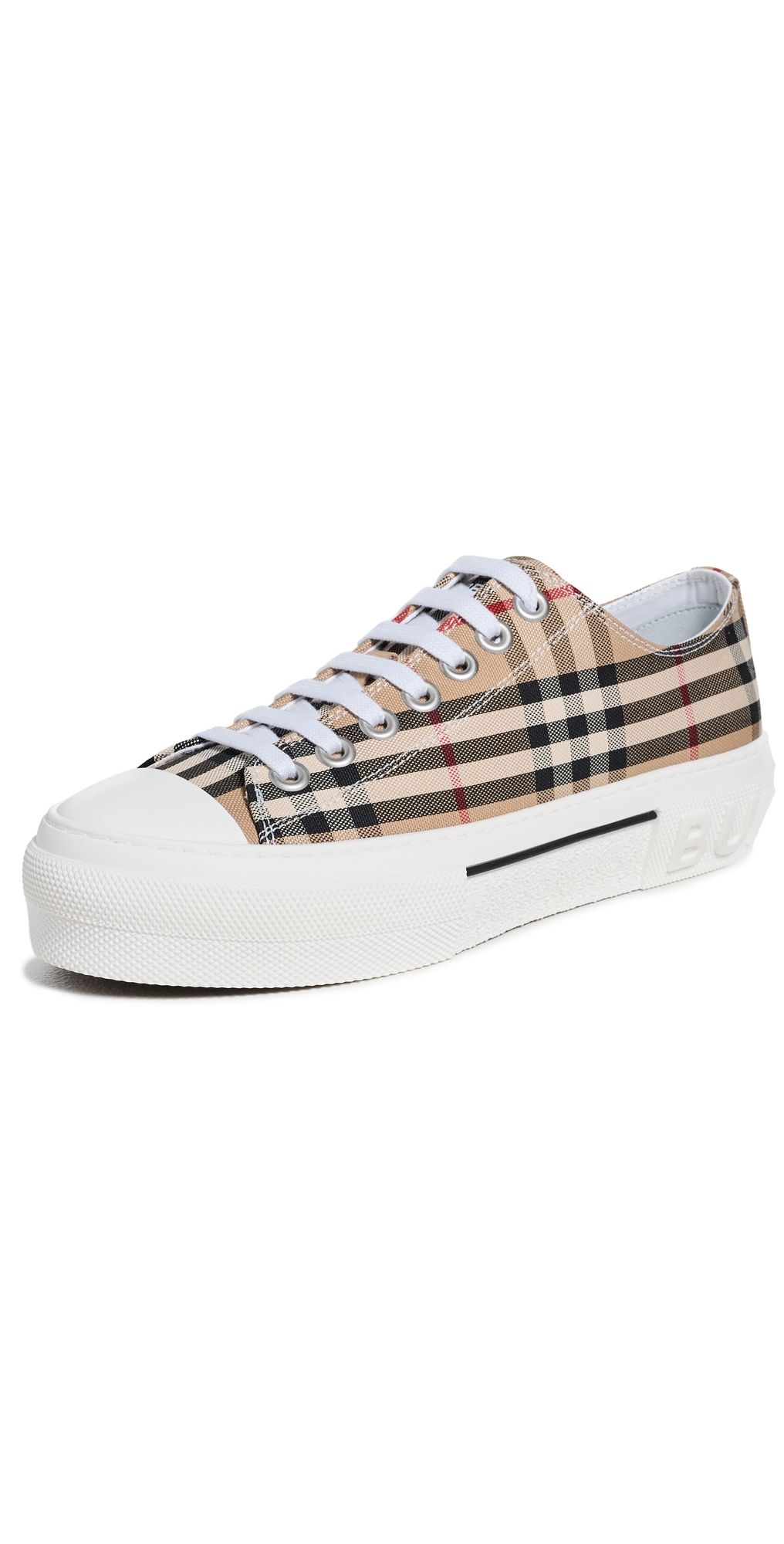 Burberry Check Platform Low Top Sneakers Archive Beige IP Check 39