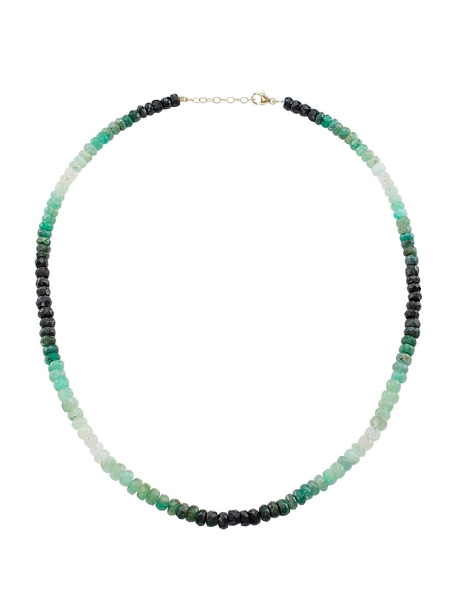 Women's Arizona Emerald Beaded Necklace - Emerald