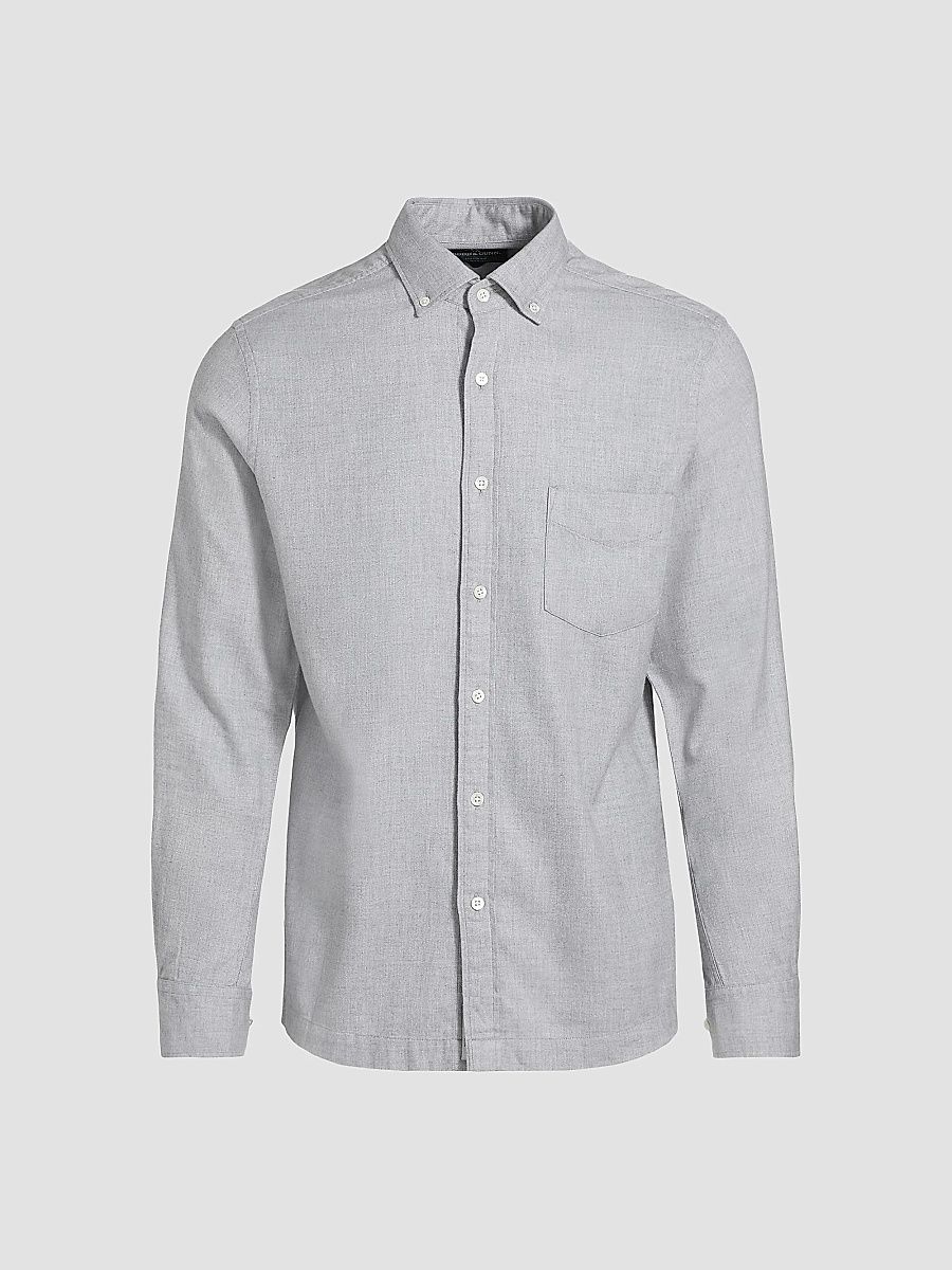 Rodd & Gunn Men's Barrhill Button-Front Shirt - Smoke - Size XXL