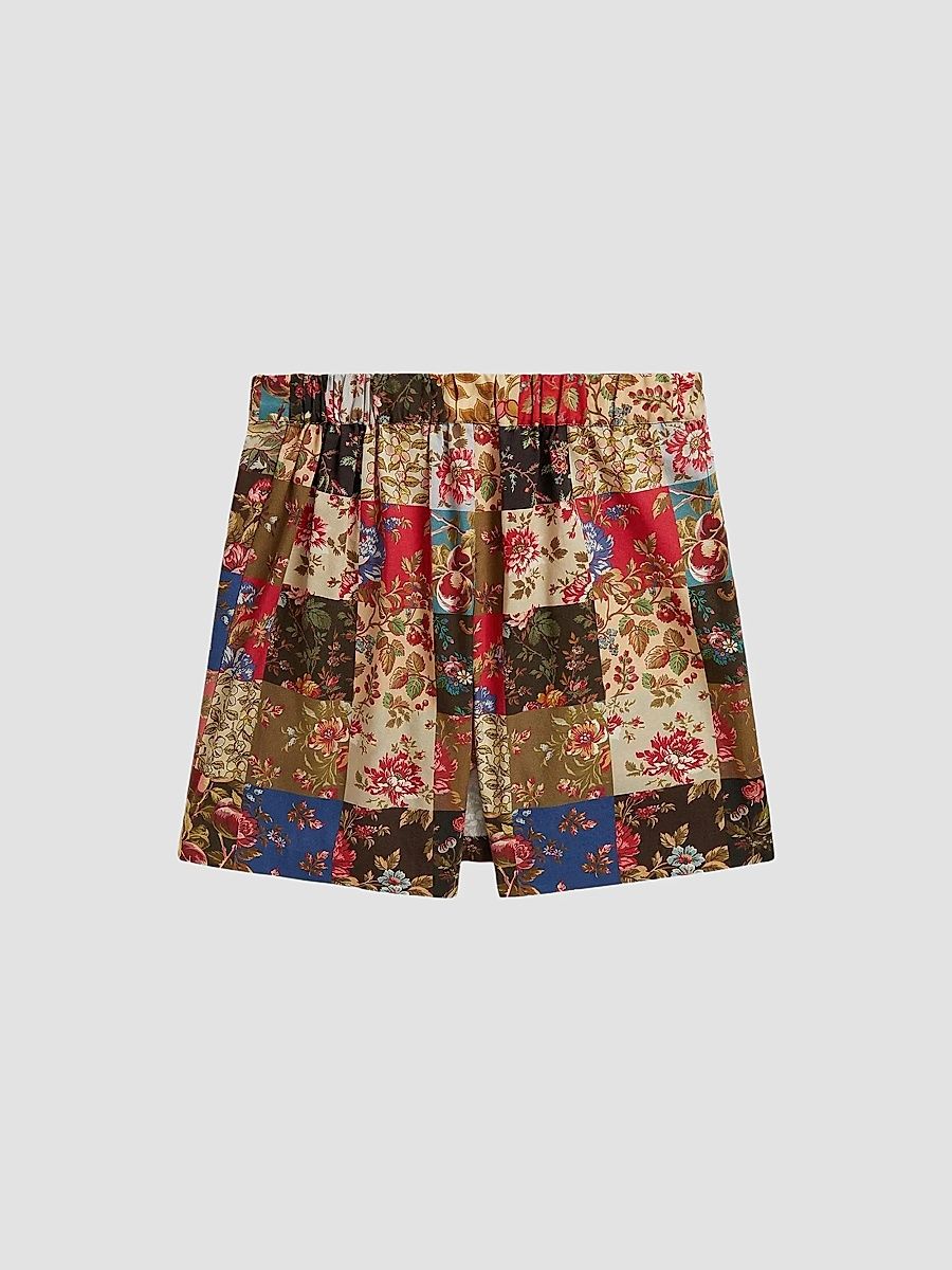 Polo Ralph Lauren Girl's Little Girl's & Girl's Printed Faux-Wrap Cotton Poplin Skort - Marney Printed Patchwork - Size 8