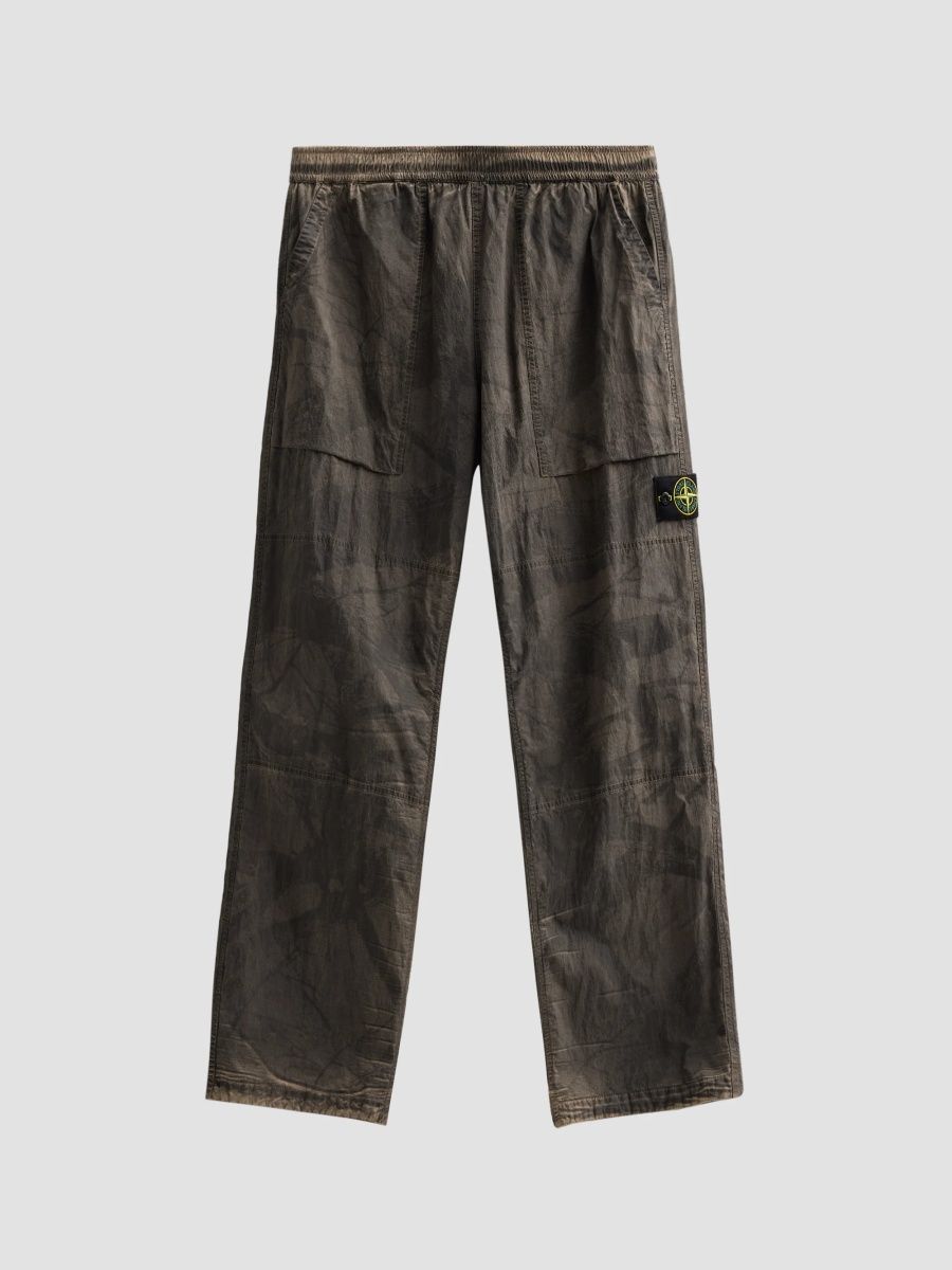 Stone Island Men's Camouflage Nylon Pants - Biscuit - Size 36