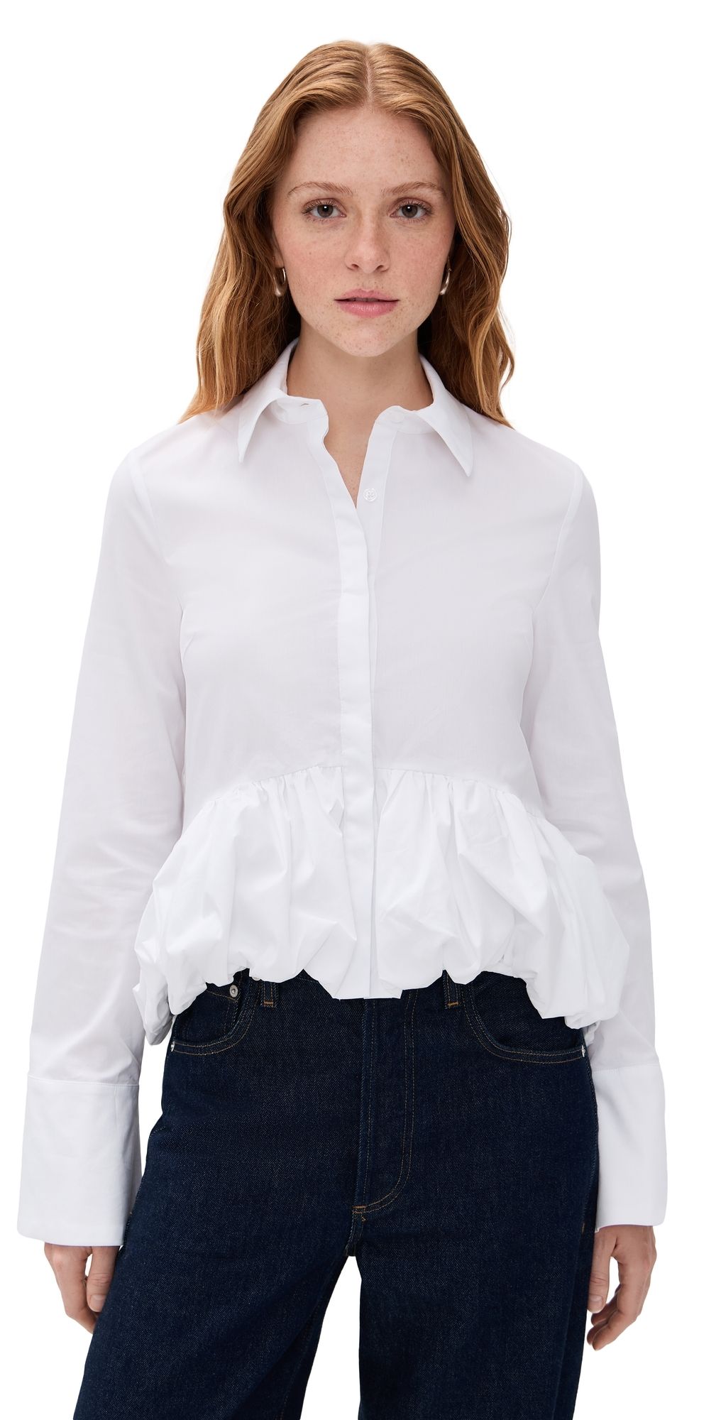 CAROLINE CONSTAS Marin Top White XL