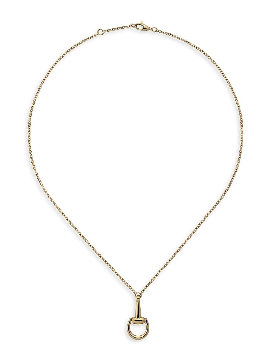 Horsebit 18K Yellow Gold Pendant Necklace - Yellow Gold