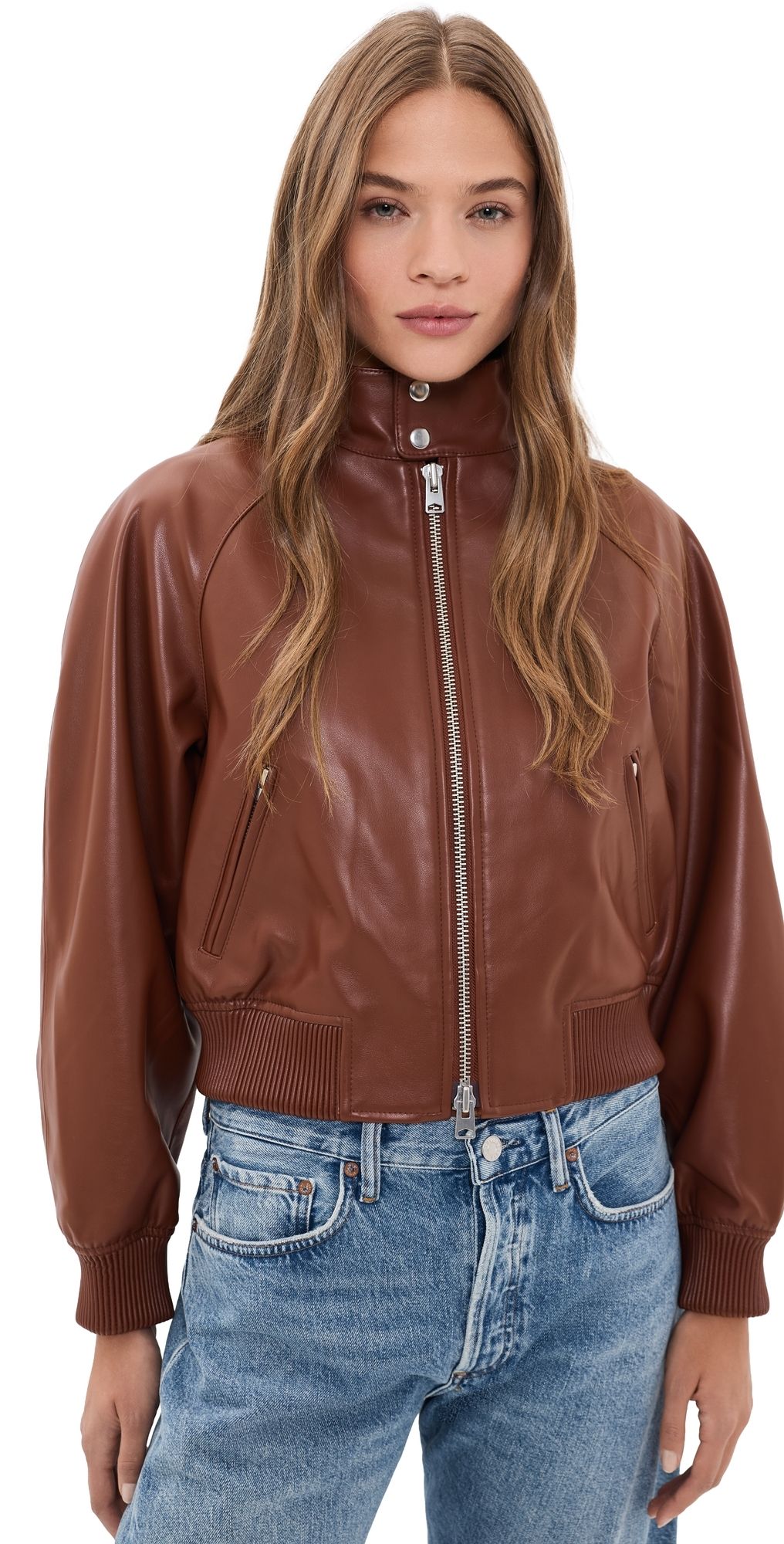 AGOLDE Nova Bomber Jacket PALISANDER S