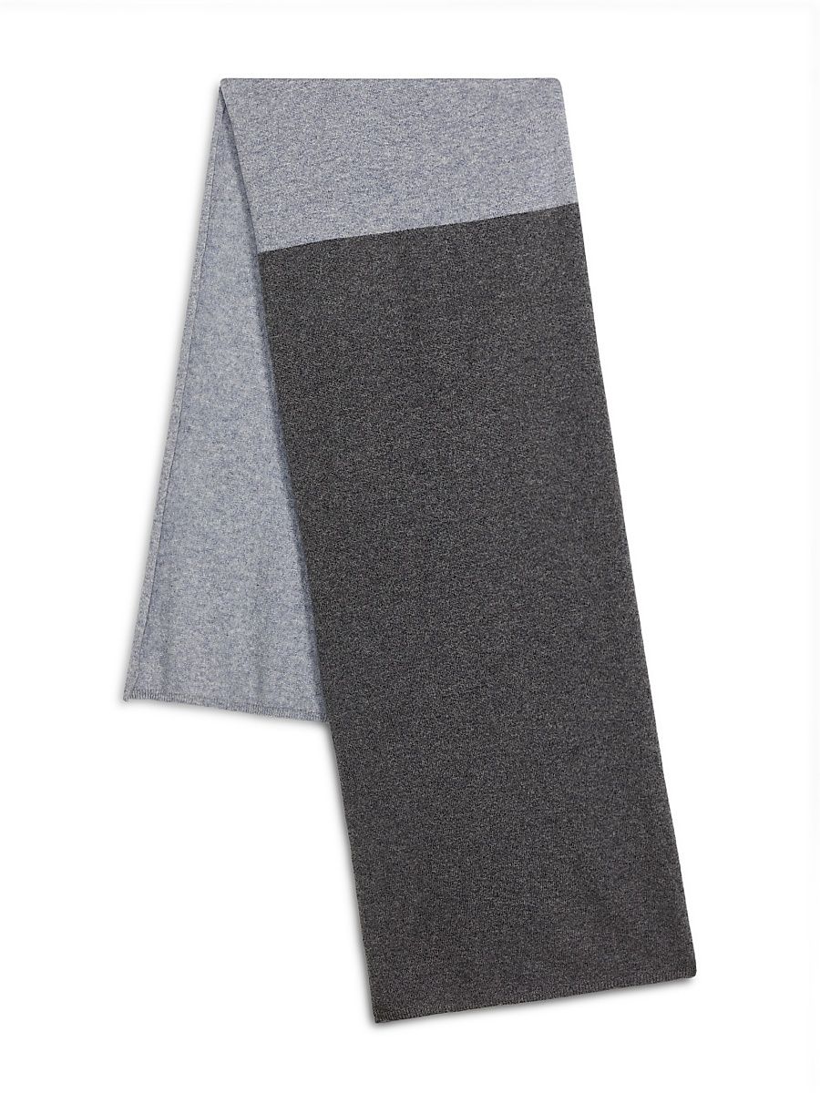 Women's Colorblocked Cashmere Scarf - Chrome