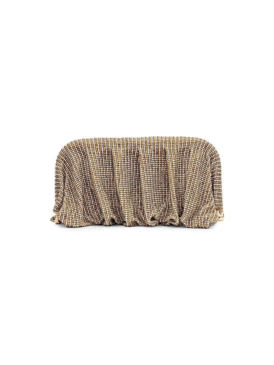 Women's Venus La Grande Crystal Striped Clutch - Rhinestone
