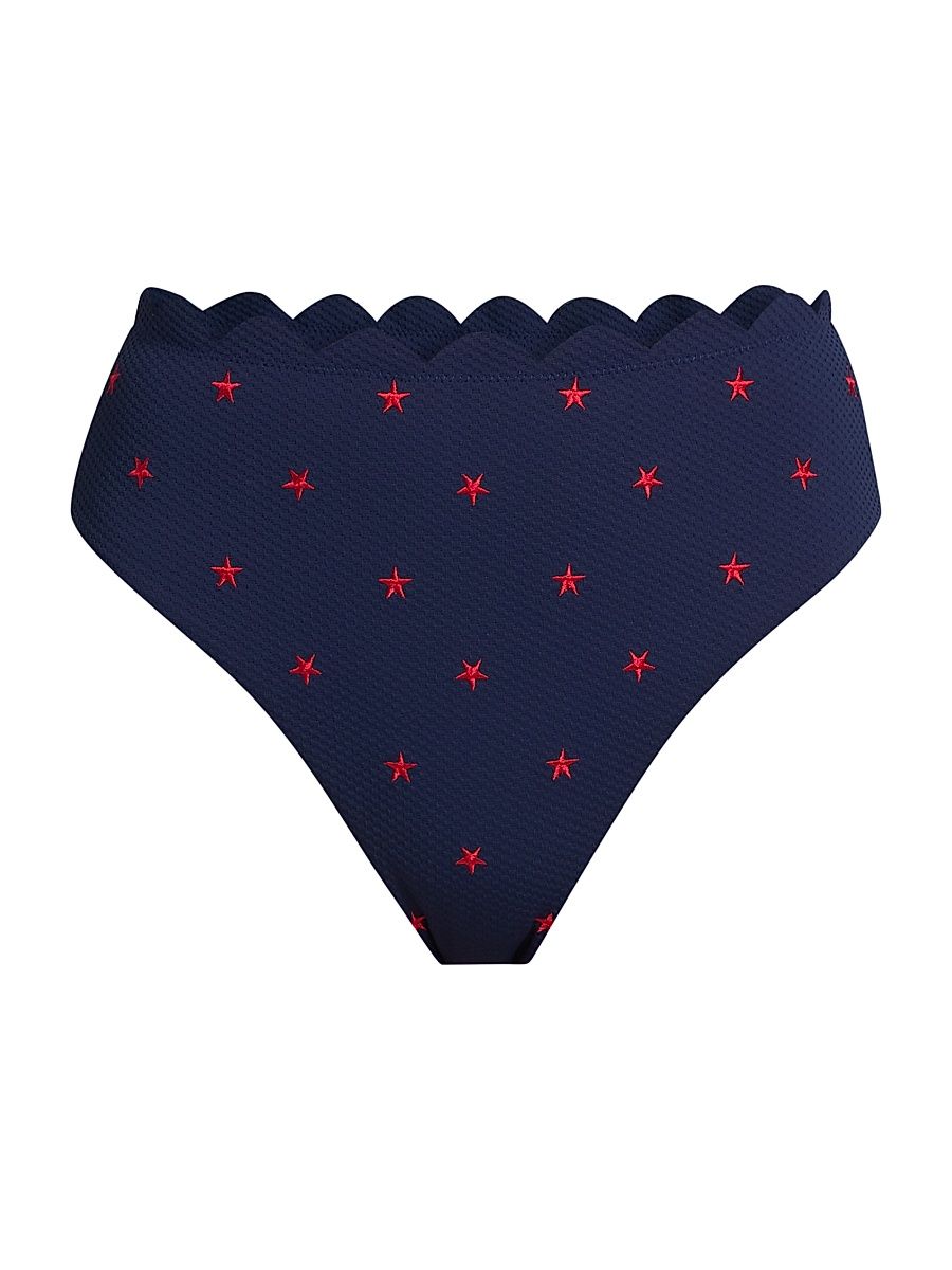 Women's Nessa Star Spangled Seas Bikini Bottom - Star Spangled Seas - Size XS