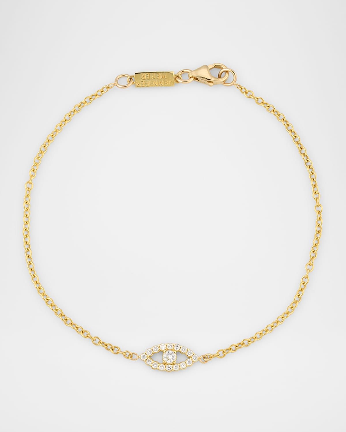 Mini Diamond Open Evil Eye Bracelet