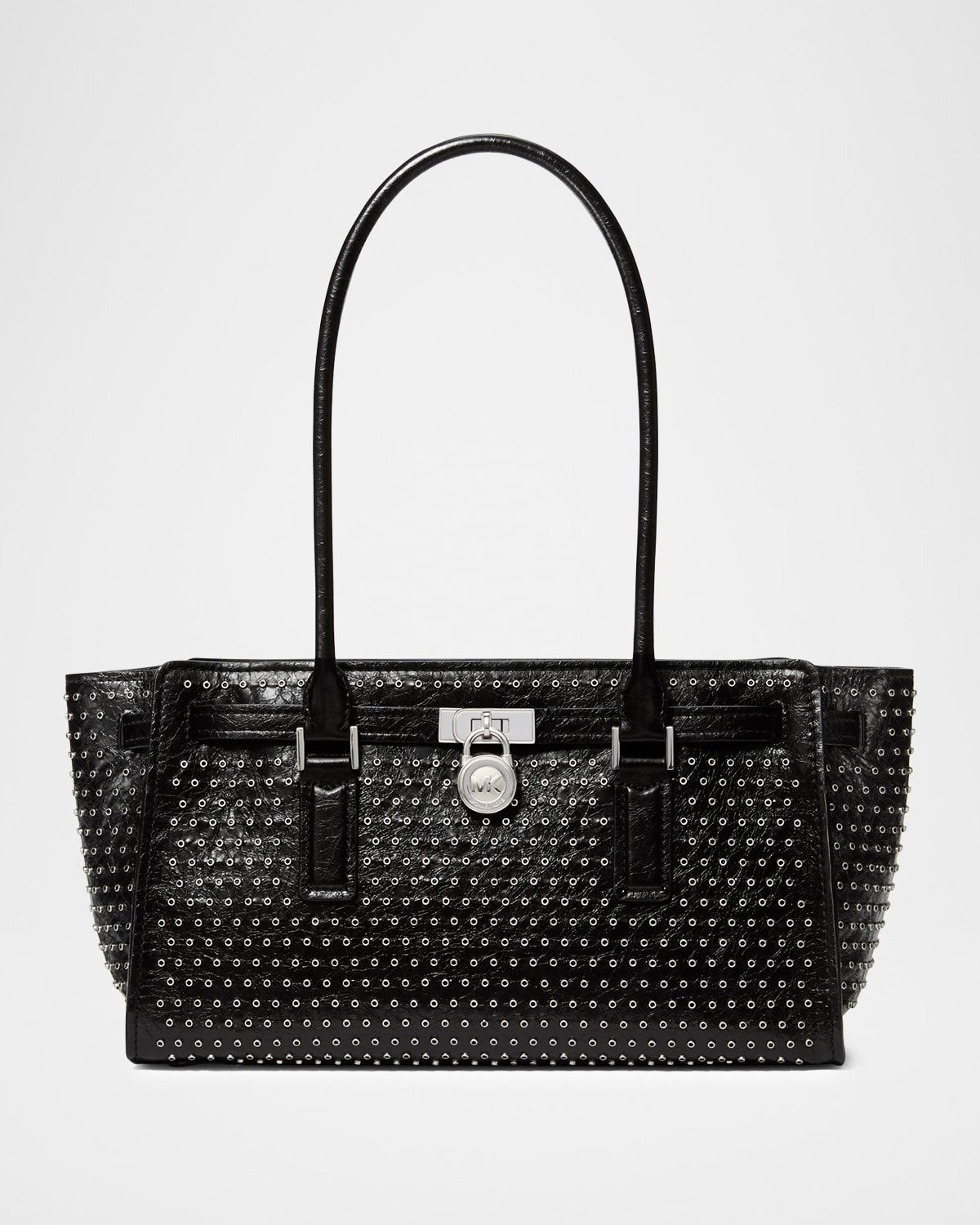 Hamilton Moderne Grommet Leather Shoulder Bag