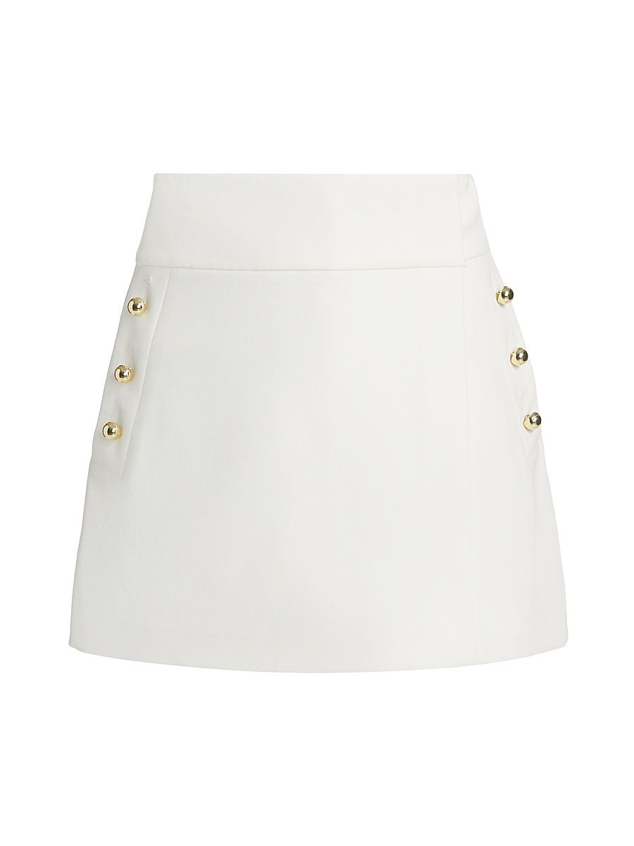 Women's Dulcie Button Skort - Soft White - Size 12