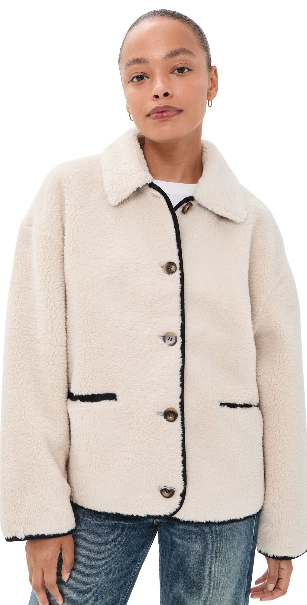 Velvet Anika Jacket Cream/Black S