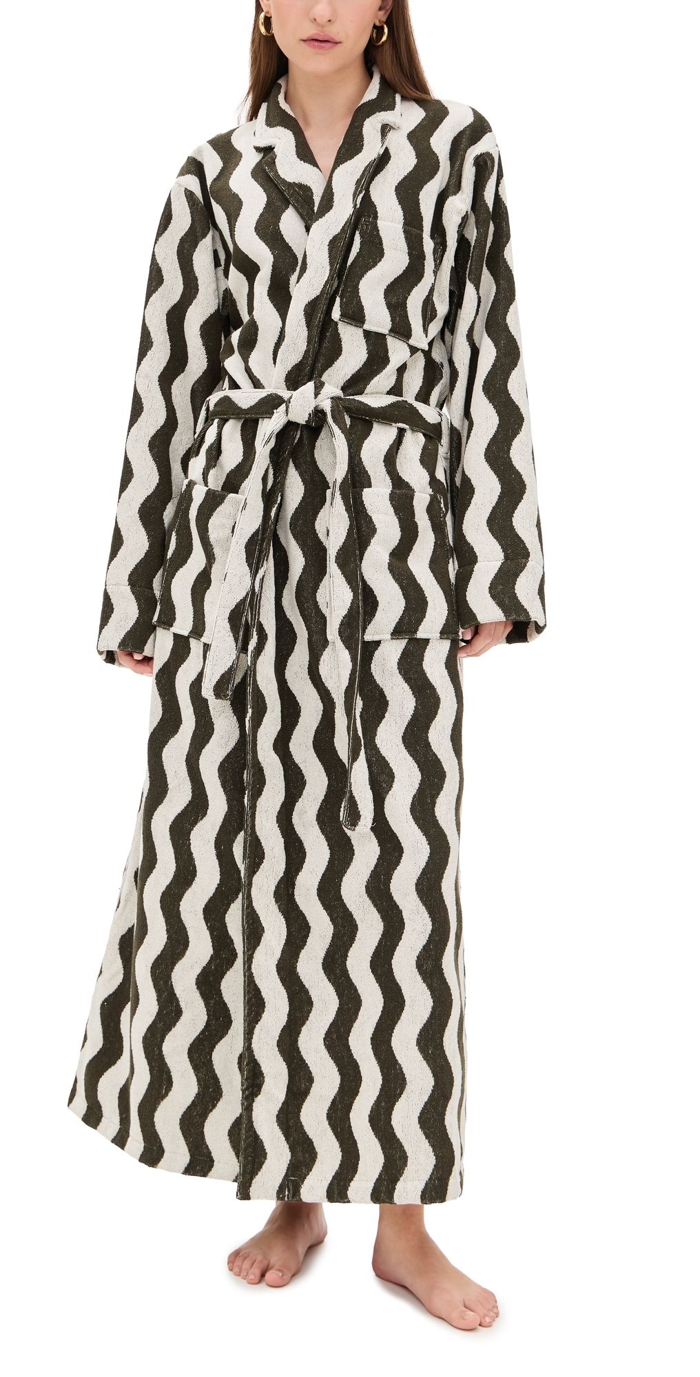 OAS Forest Waver Long Robe Green L/XL