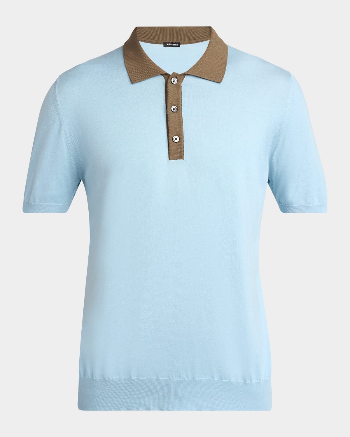 Men & apos;s Cotton Knit Contrast-Trim Polo Shirt
